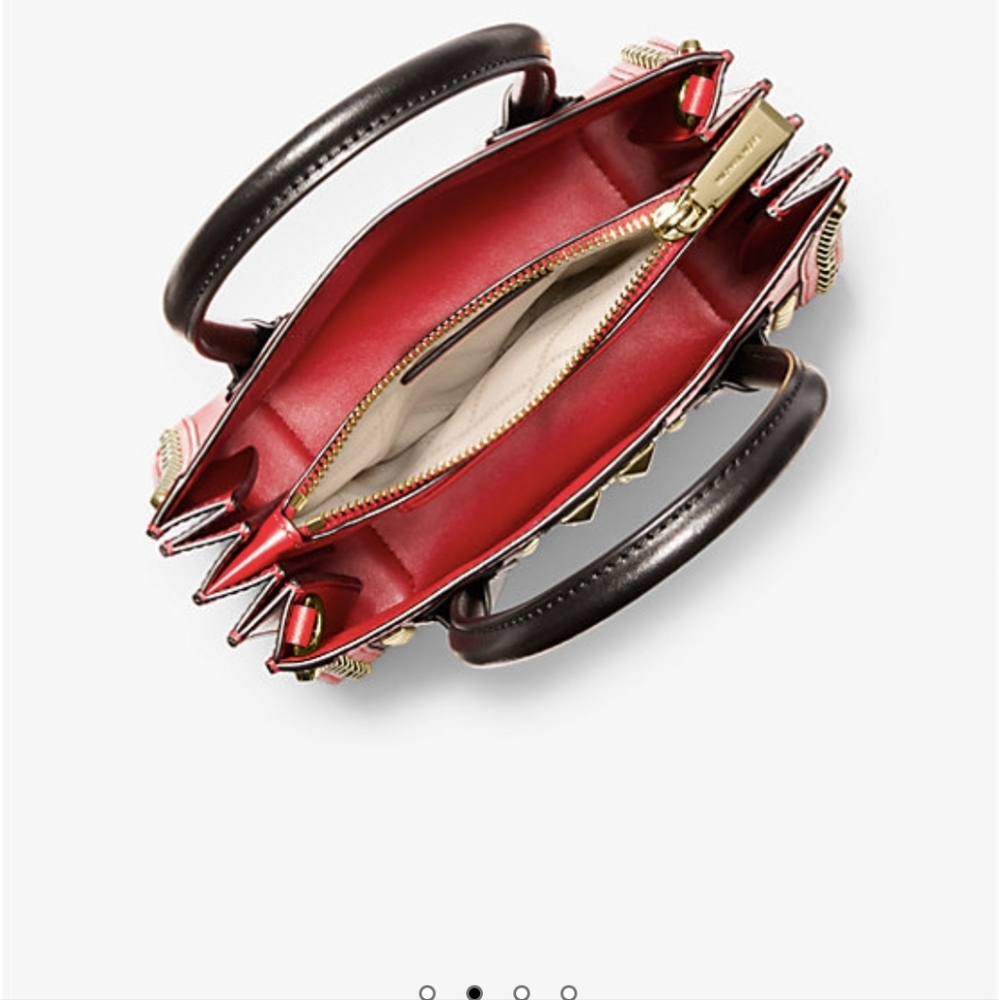Michael Kors Studded Accordion Crossbody. - Picture 8 of 9